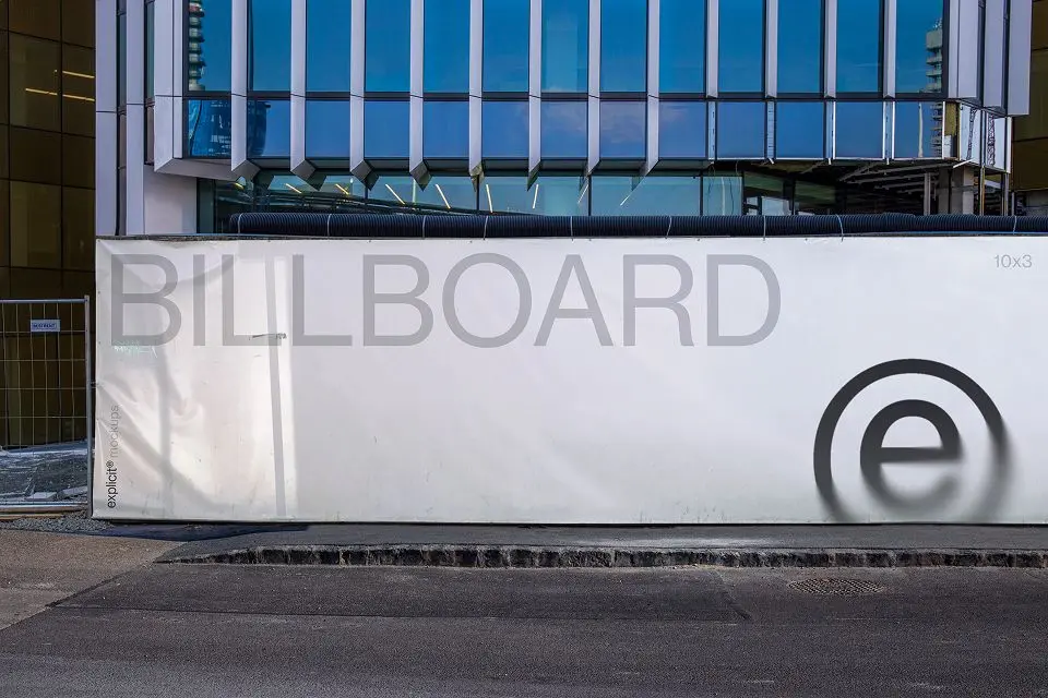 Picture of Billboard Mockup – Construction Fence 10x3